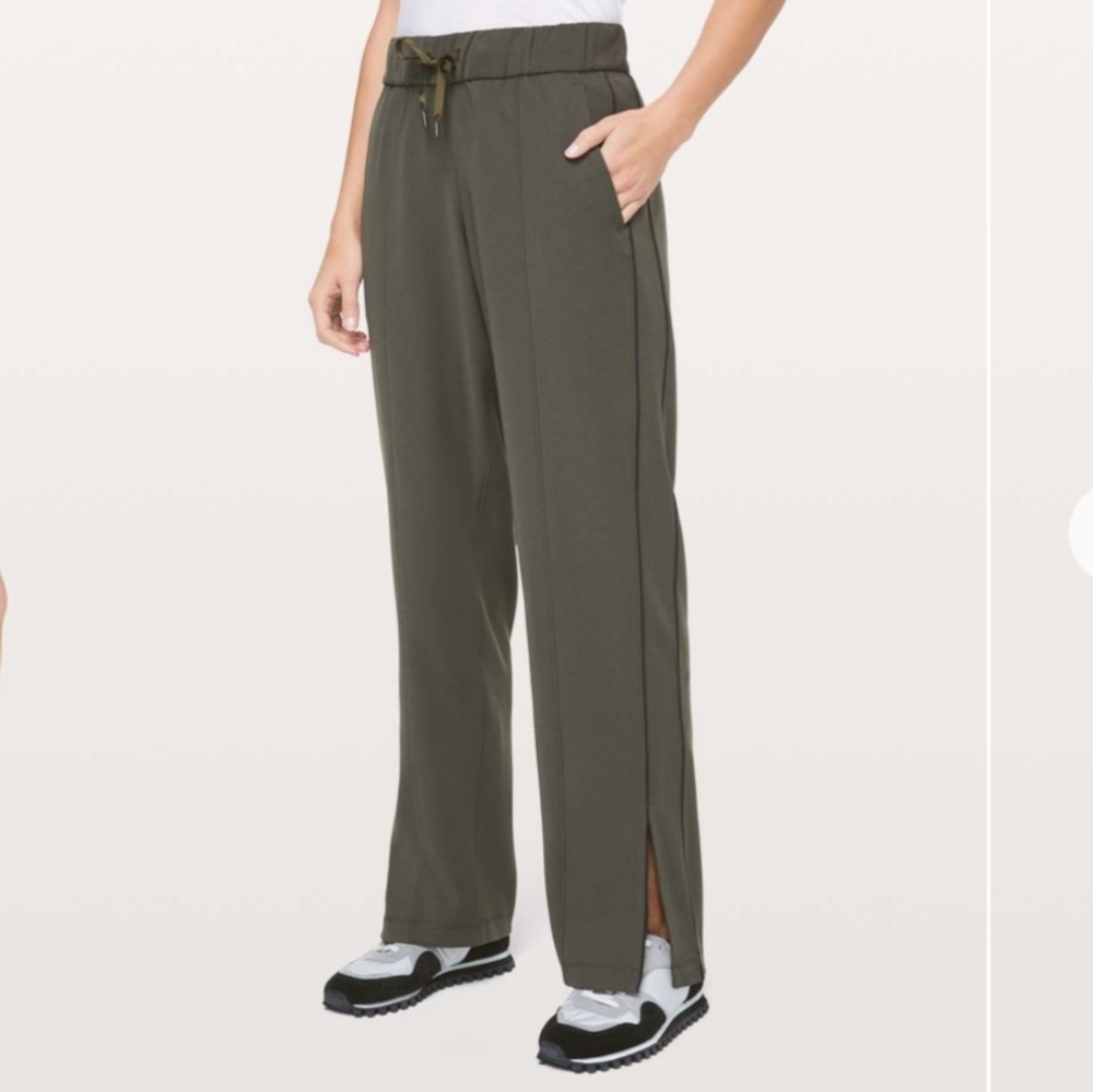- Lululemon On the Right Track PantDark olive Size 6